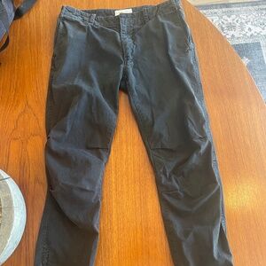 *NILI LOTAN* Black Cotton Twill French Military Pant with Jogger Ankles - Size 2